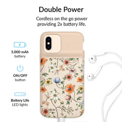 Vintage Floral iPhone Charging Case