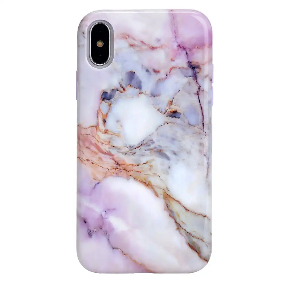 Violet Sky Marble iPhone Case